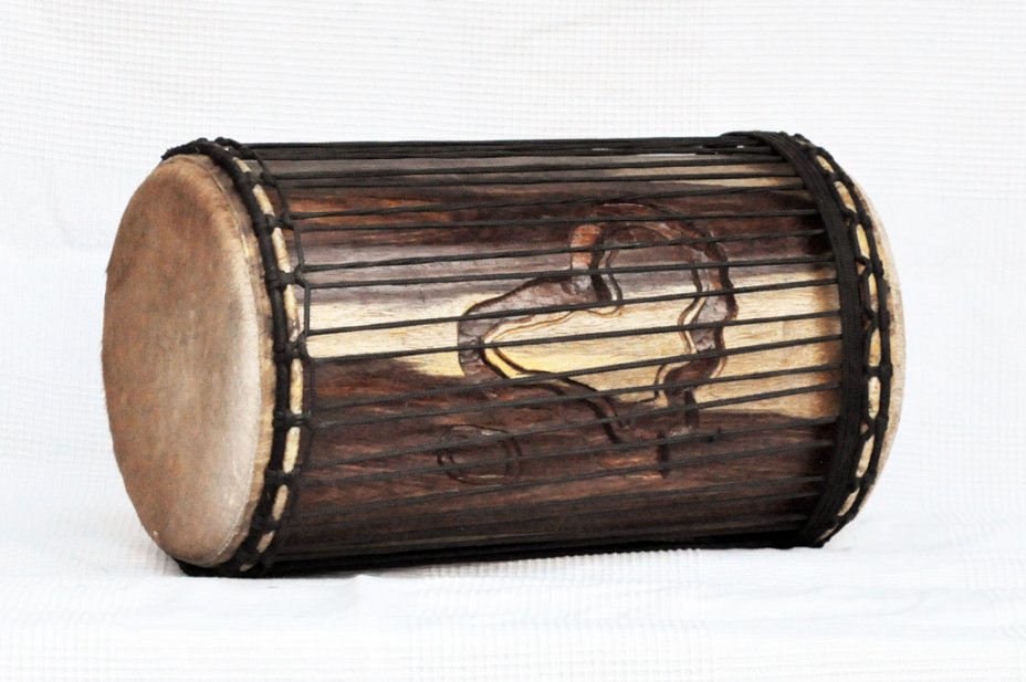 Dundun kenkeni 4 ferri in rosewood - Tamburo basso dundun della Guinea