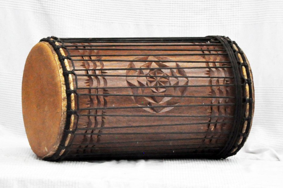 Dundun kenkeni 4 ferri in rosewood - Tamburo basso dundun della Guinea