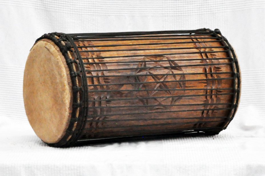 Dundun kenkeni 4 ferri in rosewood - Tamburo basso dundun della Guinea