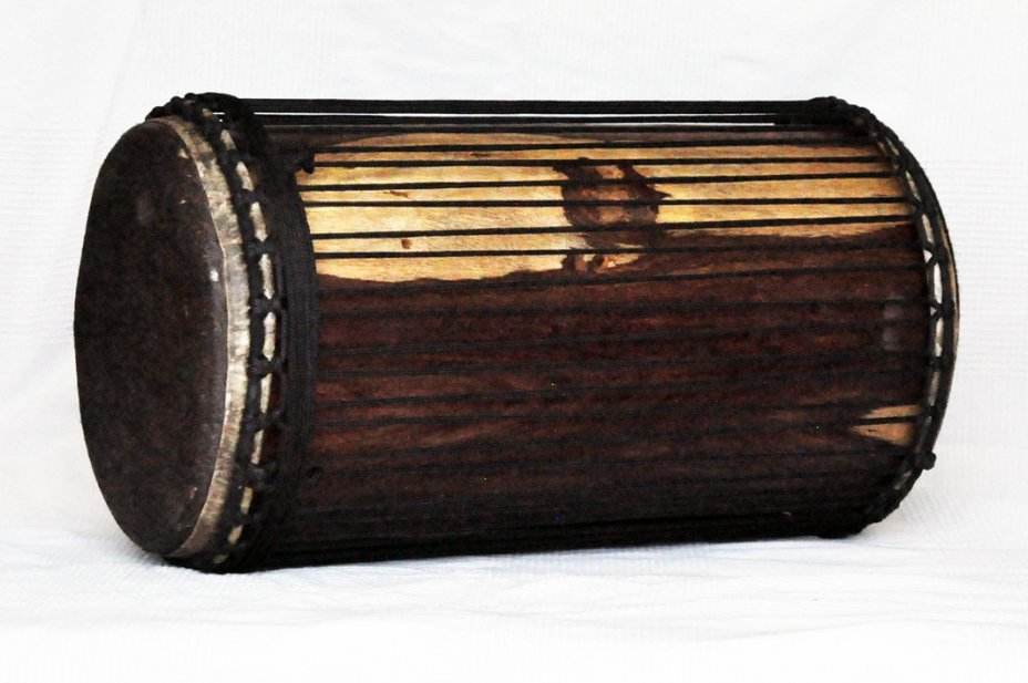 Dundun sangban 4 ferri - Tamburo basso dundun della Guinea in rosewood
