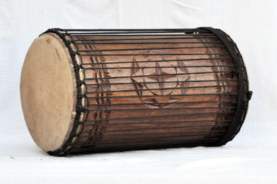 Dundun sangban 4 ferri - Tamburo basso dundun della Guinea in rosewood