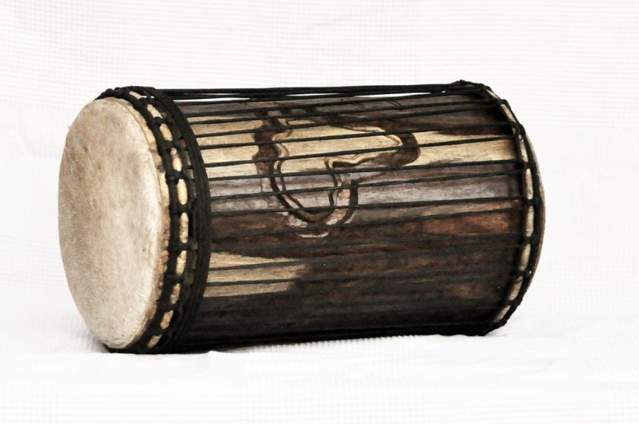 Dundun kenkeni 4 ferri in rosewood - Tamburo basso dundun della Guinea