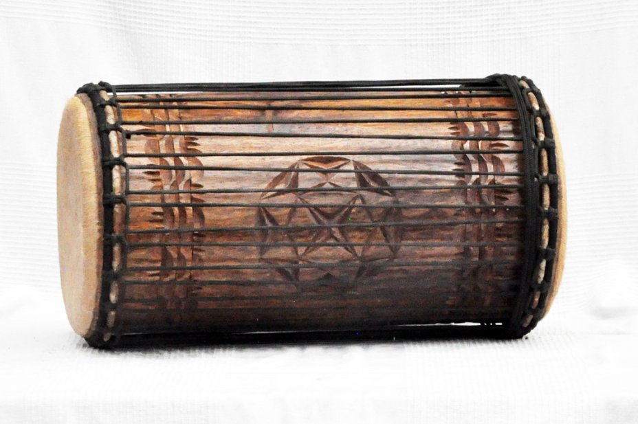 Dundun kenkeni 4 ferri in rosewood - Tamburo basso dundun della Guinea