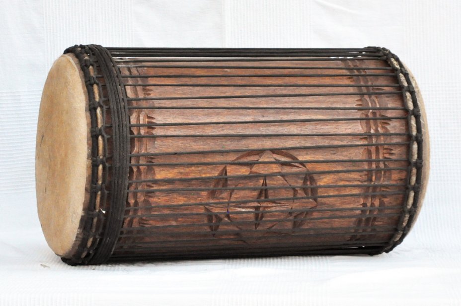 Dundun sangban 4 ferri - Tamburo basso dundun della Guinea in rosewood