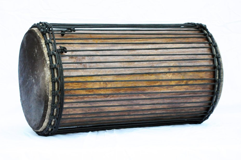 Dundun sangban 4 ferri - Tamburo basso dundun della Guinea in rosewood