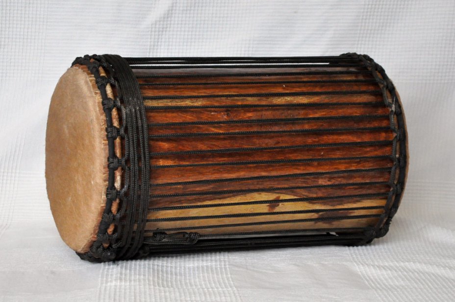 Dundun kenkeni 4 ferri in rosewood - Tamburo basso dundun della Guinea