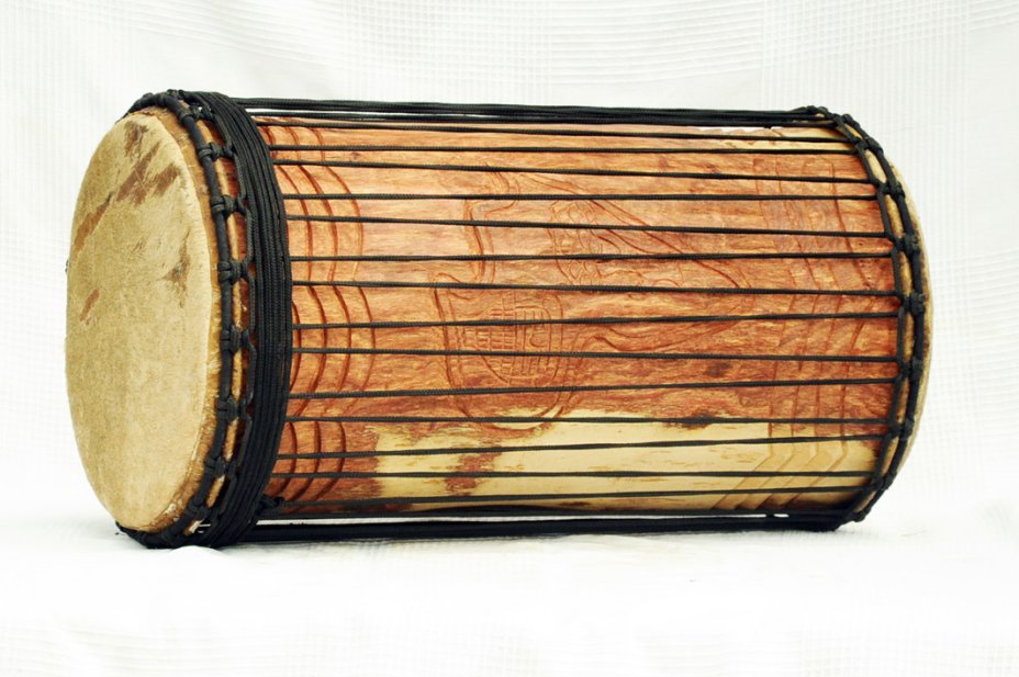 Dundun kenkeni 4 ferri in rosewood - Tamburo basso dundun della Guinea
