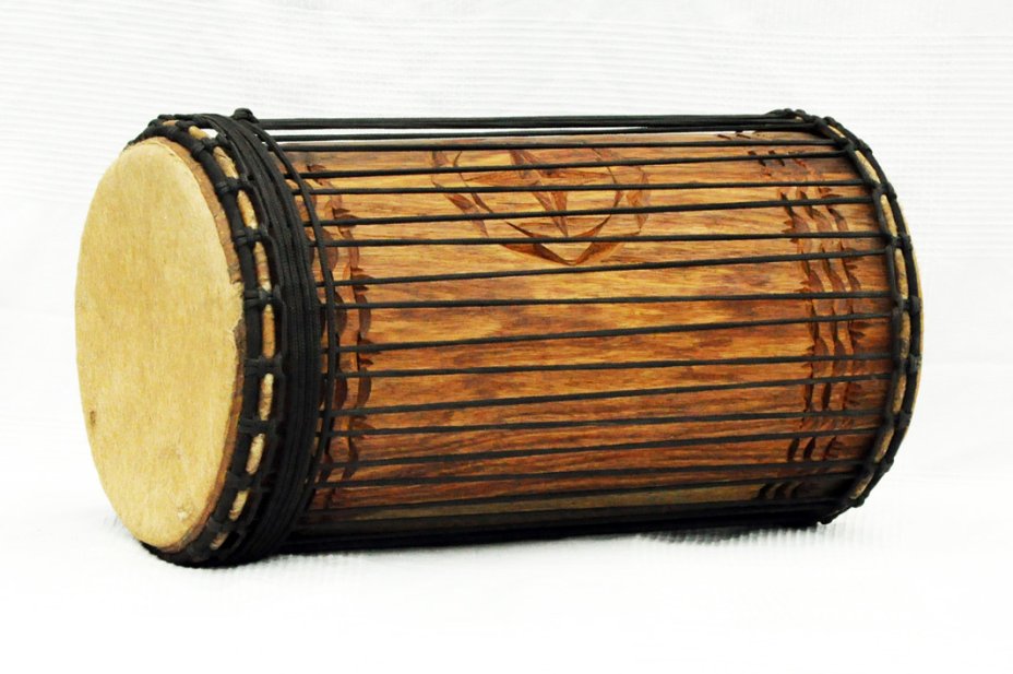 Dundun kenkeni 4 ferri in rosewood - Tamburo basso dundun della Guinea