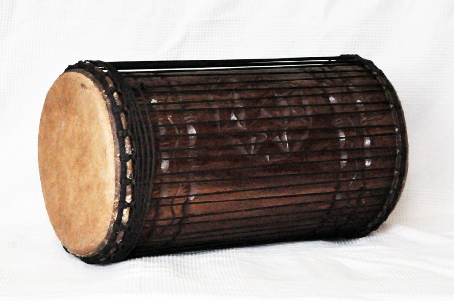 Dundun sangban 4 ferri - Tamburo basso dundun della Guinea in rosewood