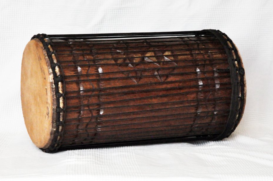 Dundun sangban 4 ferri - Tamburo basso dundun della Guinea in rosewood