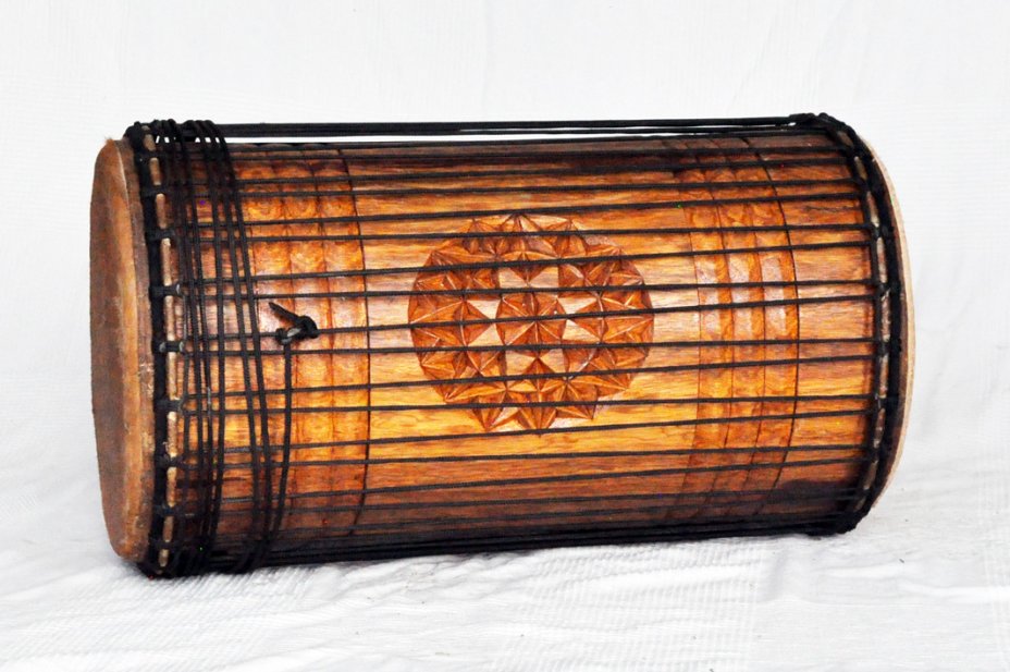 Dundun sangban 4 ferri - Tamburo basso dundun della Guinea in rosewood