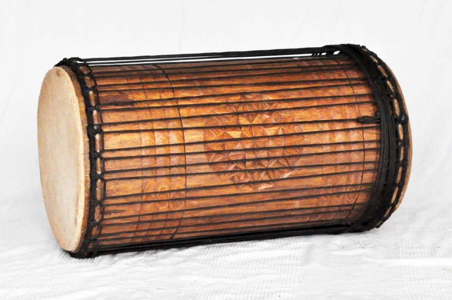 Dundun sangban 4 ferri - Tamburo basso dundun della Guinea in rosewood