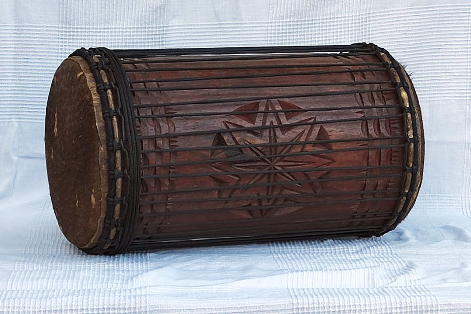 Dundun kenkeni 4 ferri in rosewood - Tamburo basso dundun della Guinea
