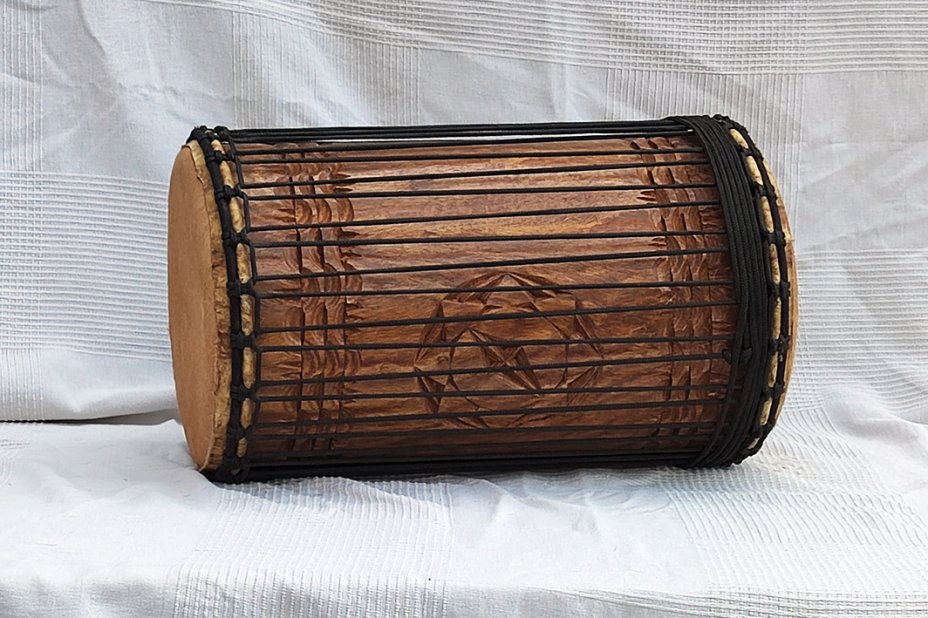 Dundun kenkeni 4 ferri in rosewood - Tamburo basso dundun della Guinea