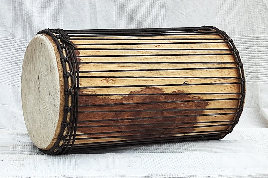 Dundun sangban 4 ferri - Tamburo basso dundun della Guinea in rosewood