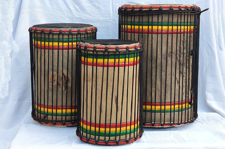 Set 2 Tamburi A Pioggia (Rain Drum) 3 Pollici, 6 Toni | Con Custodia, Bacchette E Libro Musicale | Strumento Percussione Per Meditazione, Bambini