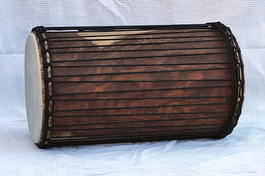 Dundun vendita - Tamburo basso sangban del Mali in rosewood