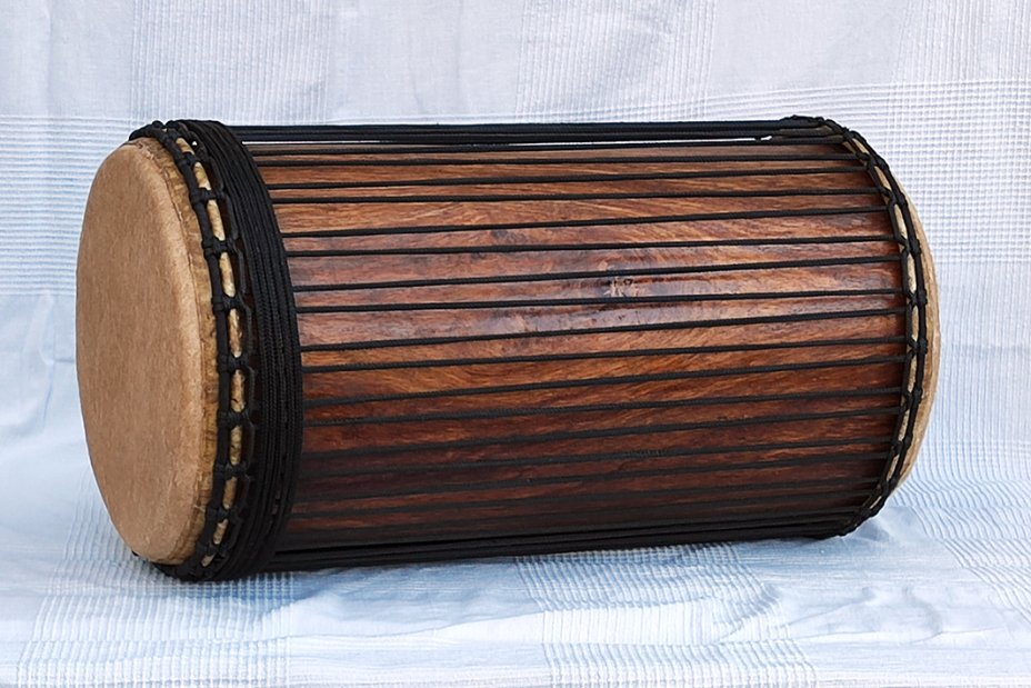Dundun sangban 4 ferri - Tamburo basso dundun della Guinea in rosewood