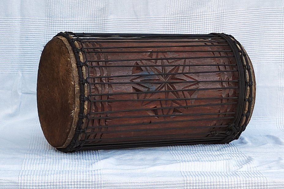 Dundun kenkeni 4 ferri in rosewood - Tamburo basso dundun della Guinea