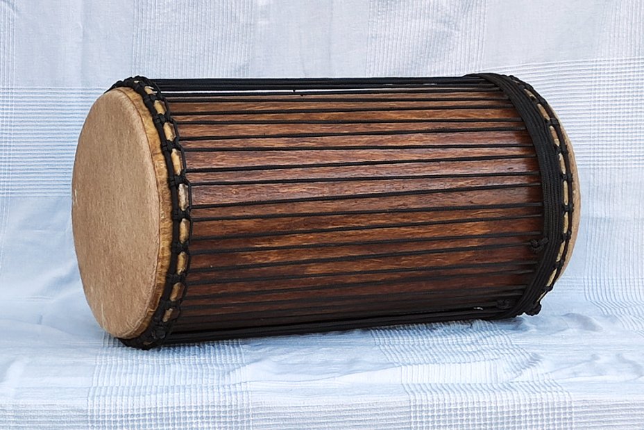 Dundun sangban 4 ferri - Tamburo basso dundun della Guinea in rosewood