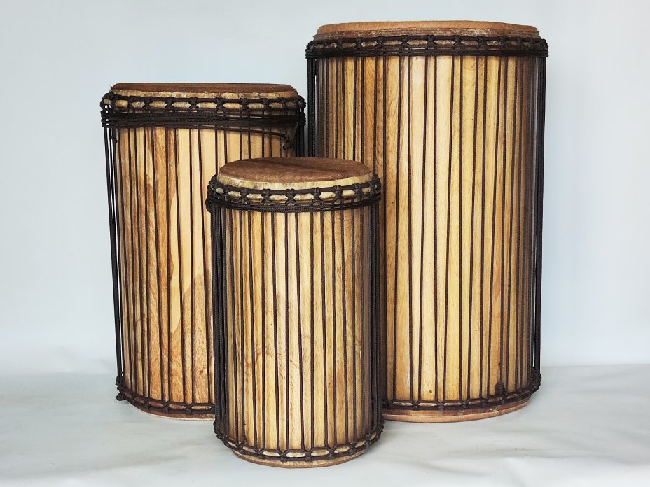 Serie di tamburi bassi dunun - Set dundun Guinea 6615