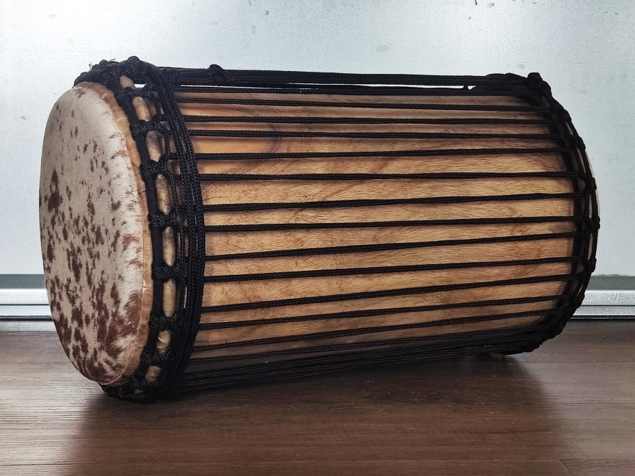 Tamburi bassi dunun - Dundun kenkeni della Guinea montaggio 4 cerchi