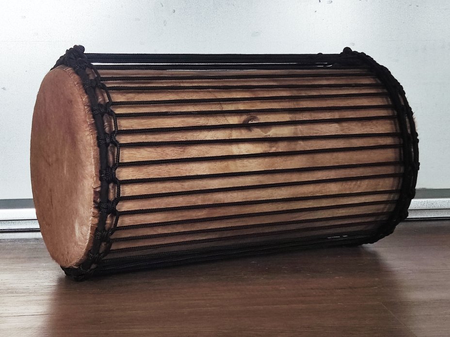 Tamburi bassi dunun - Dundun kenkeni della Guinea montaggio 4 cerchi