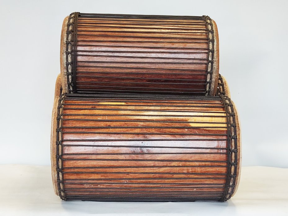 Set di tamburi dundun della Guinea in legno di balafon (gueni)
