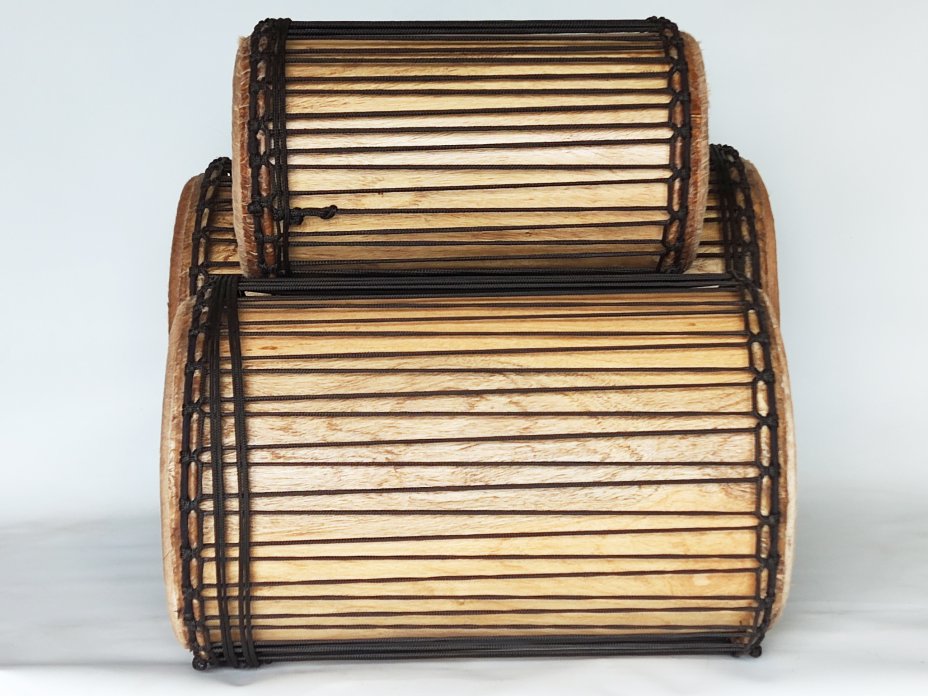 Serie di tamburi bassi dunun - Set dundun Guinea