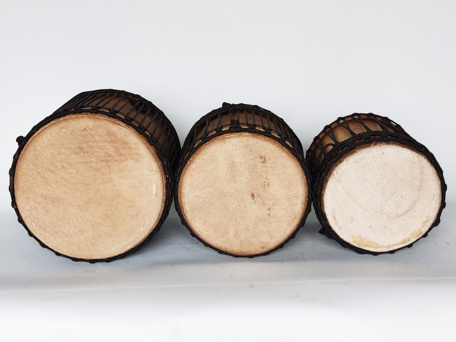 Set di mini-dun dun della Guinea - Tamburo basso dunun