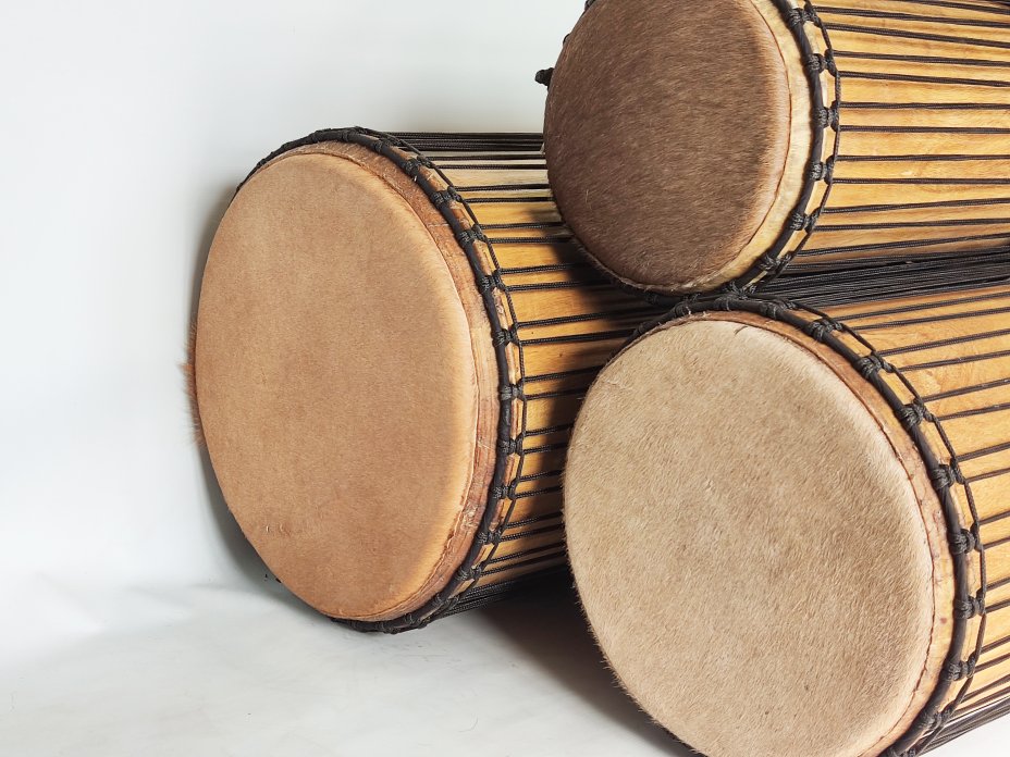 Serie di tamburi bassi dunun - Set dundun Guinea 6615